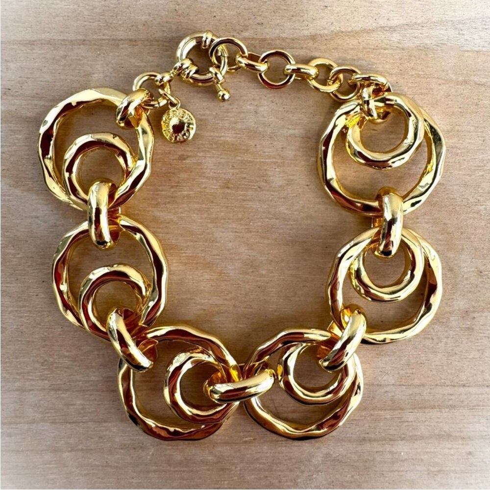 J. CREW Gold Chain Bracelet 7"
